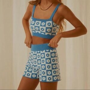 peppermayo blue floral set